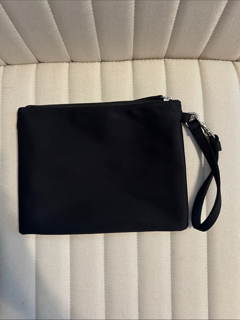 Neoprene Black Wristlet Pouch - Minimalist Carry Case